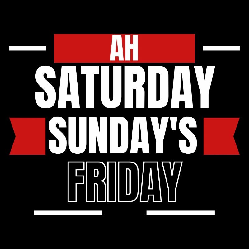 Ah, Weekend Days Mashup Tee
