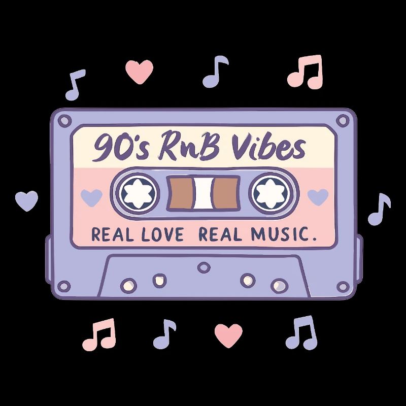 90s RnB Vibes Cassette – Retro Music Nostalgia