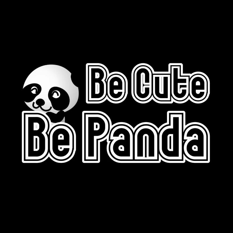 Be Panda, Pandabär, Tier, Fun, Geschenk, Spruch