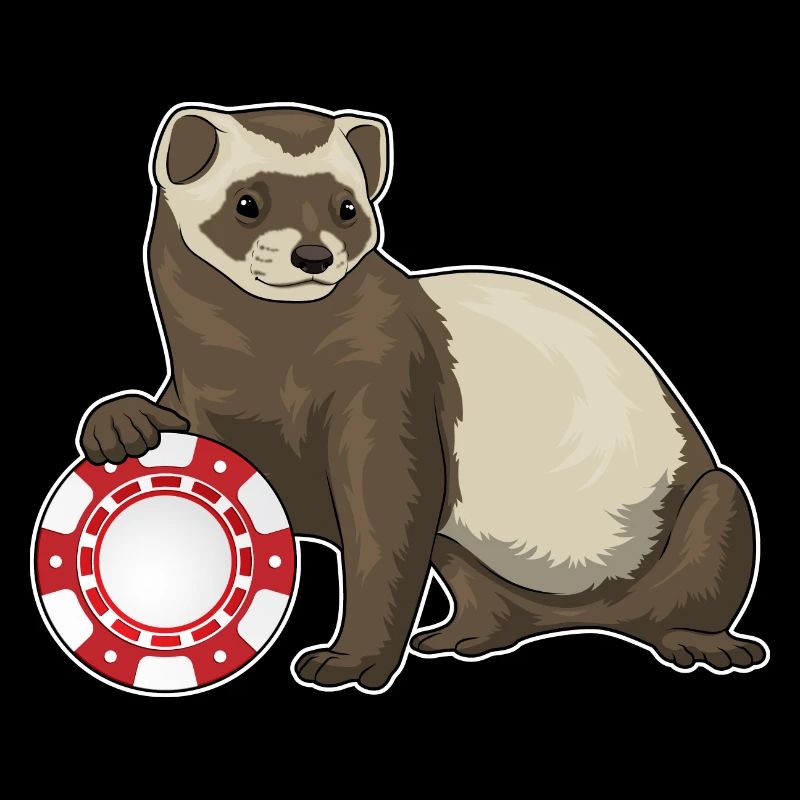 Frettchen Poker Pokerchips