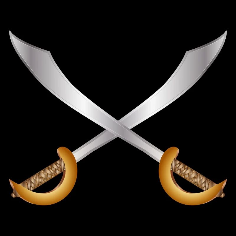 Sabres de pirates croisés – Thème d’aventure classique