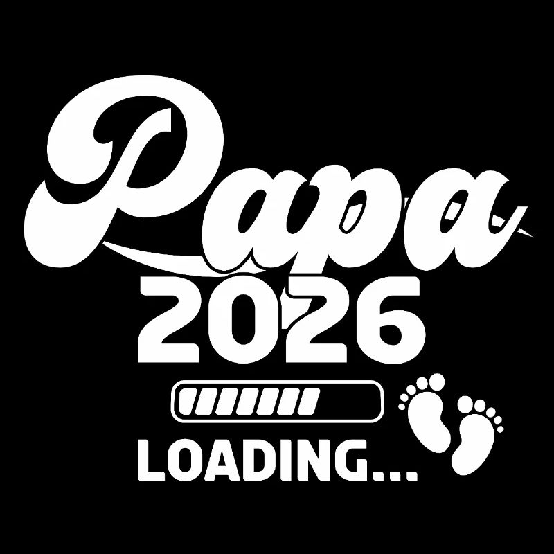 Dad 2026 Loading Bar Foot Print Design