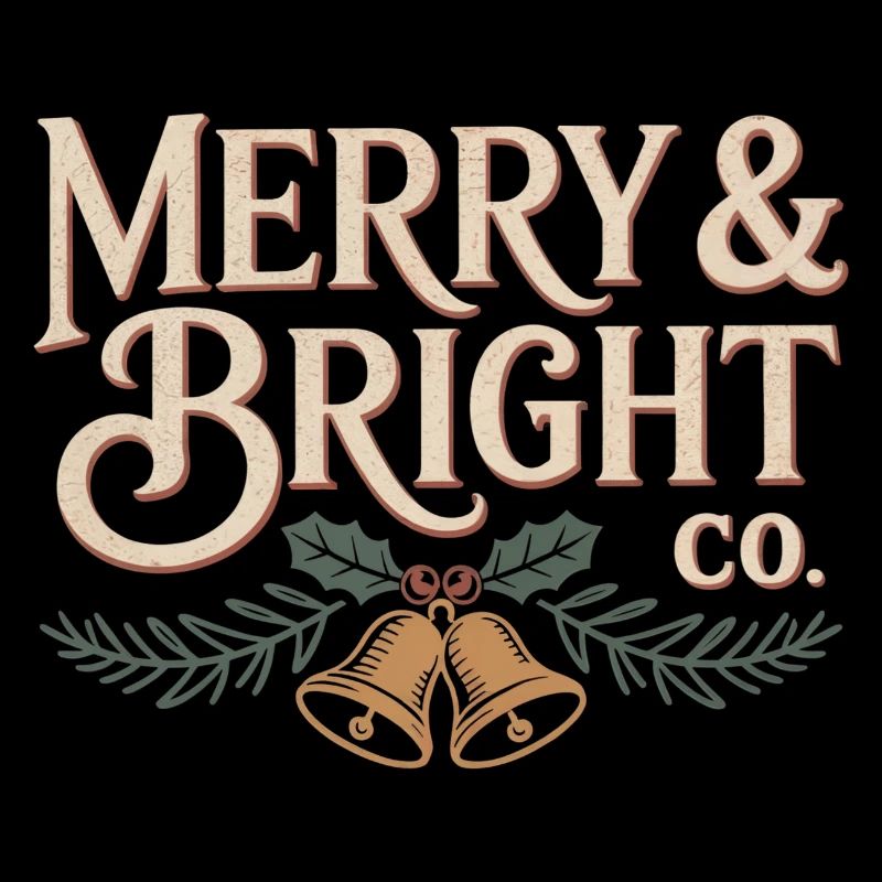 Merry & Bright Co. – Klassisches Weihnachtsdesign