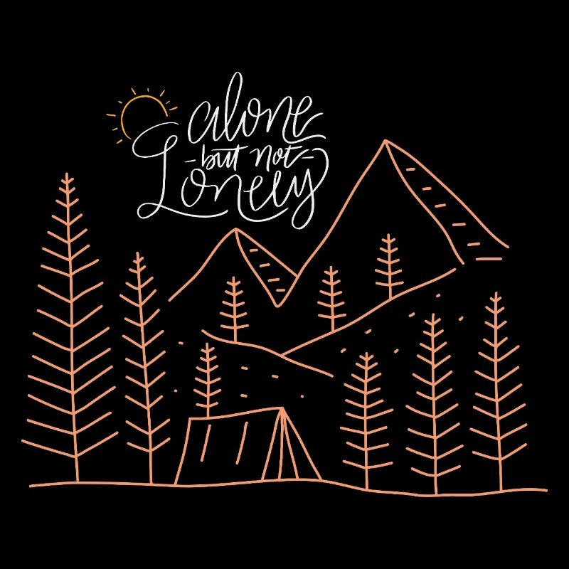 Aventure de camping solitaire