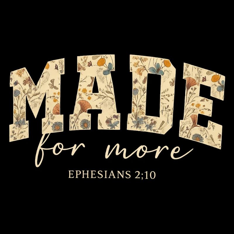 Made for More Bible Quote Blossoms