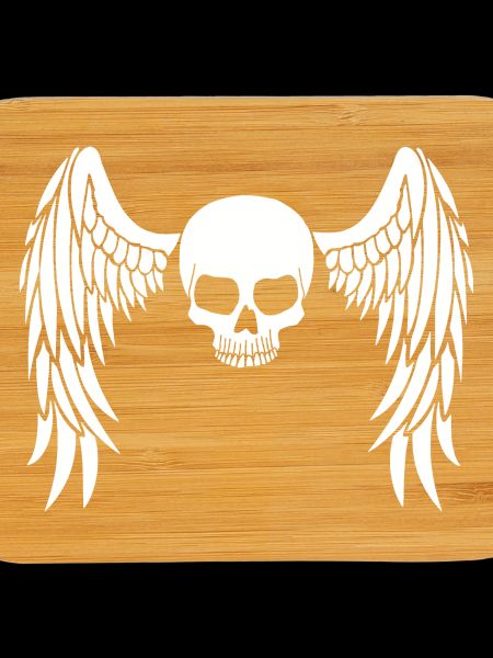 White winged skull