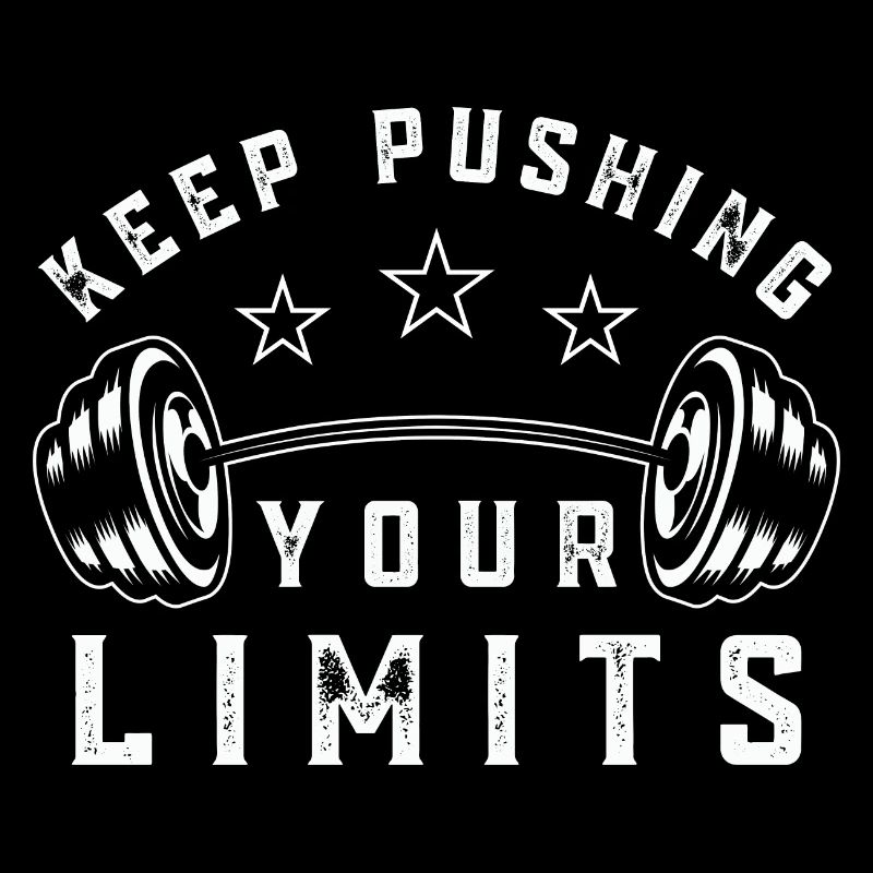 Citation de salle de sport Continuez à repousser vos limites