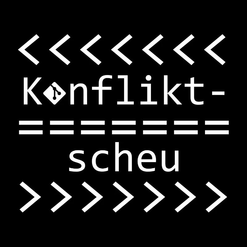 Konfliktscheu Git Nerd Shirt
