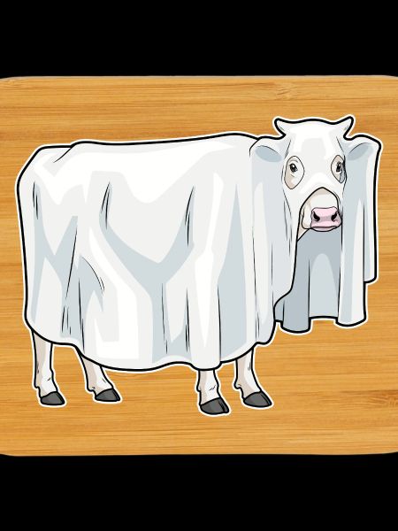 Vache Halloween fantôme