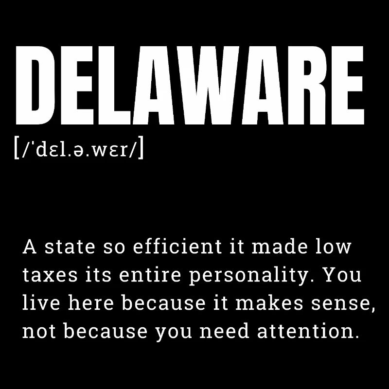 Delaware Neon Typography