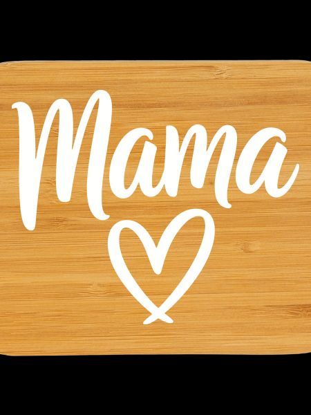Mama Heart Script Logo