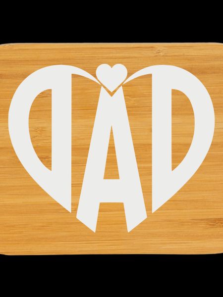 Herz-Dad Typo Silhouette