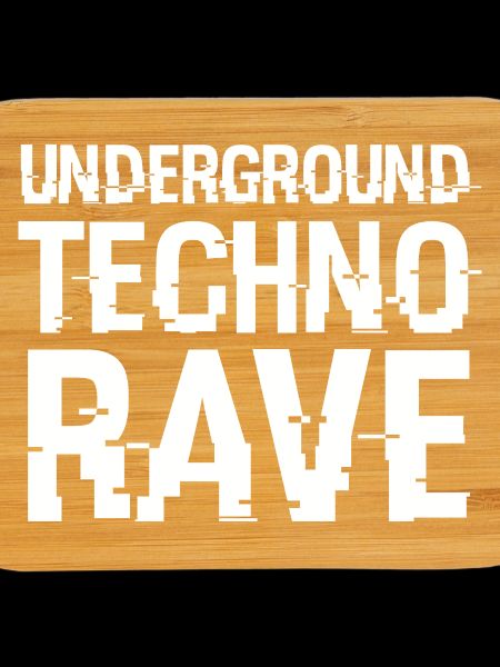 Underground Techno Rave-Schriftart
