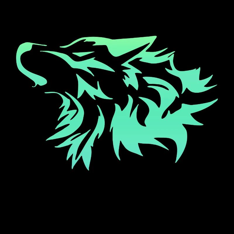 Loup vert vif