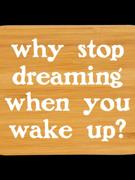 Why stop dreaming? (dark)