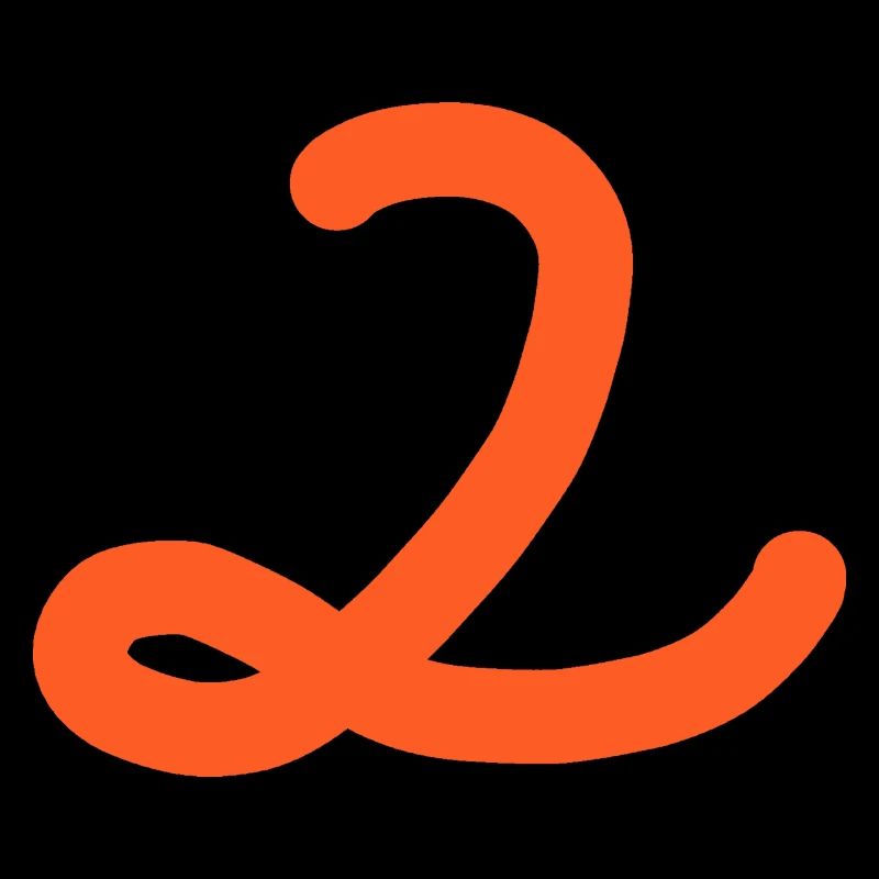 2 Nummer zwei Zahl