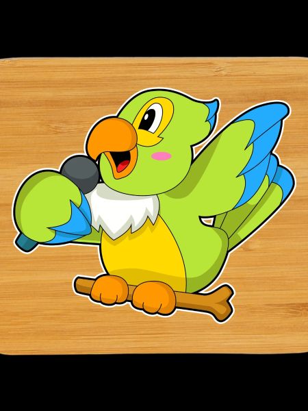 Parrot Singer Microphone Chant