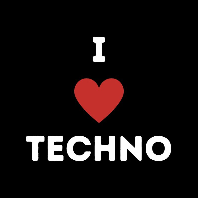 LOVE TECHNO – Techno Shirt Geschenk Raver