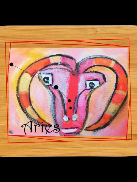 Aries Rainbow Celestial Art