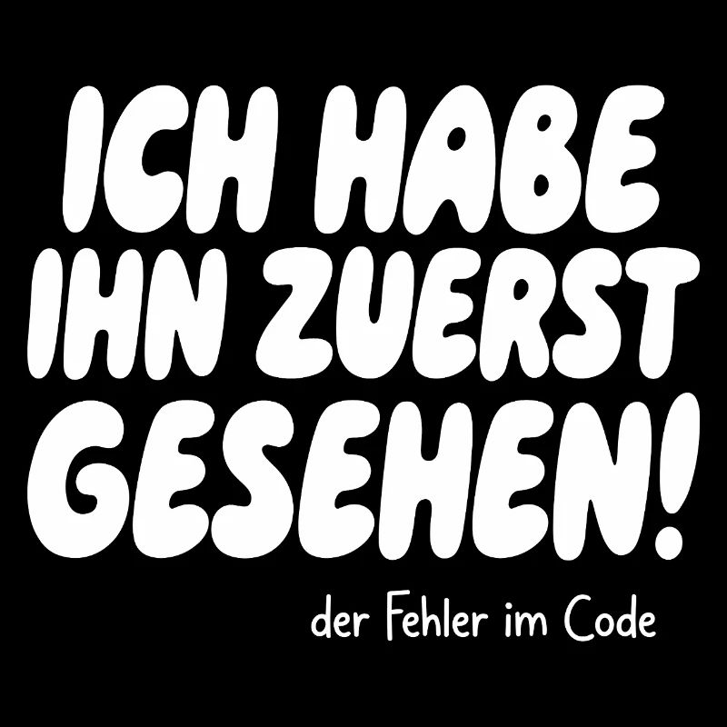 I saw the error first