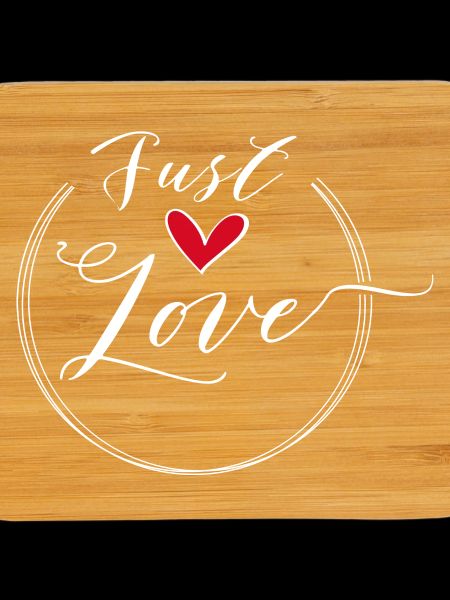 Just Love Heart Scripted Circle