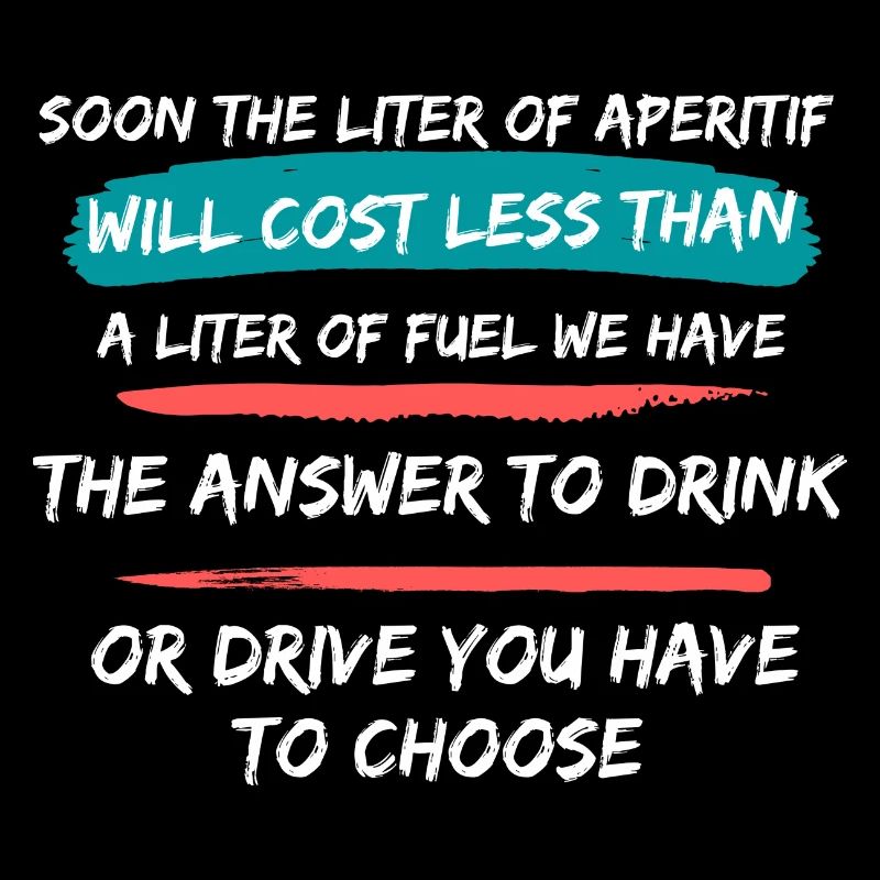 Aperitif vs. Fuel Drink or Drive Tee