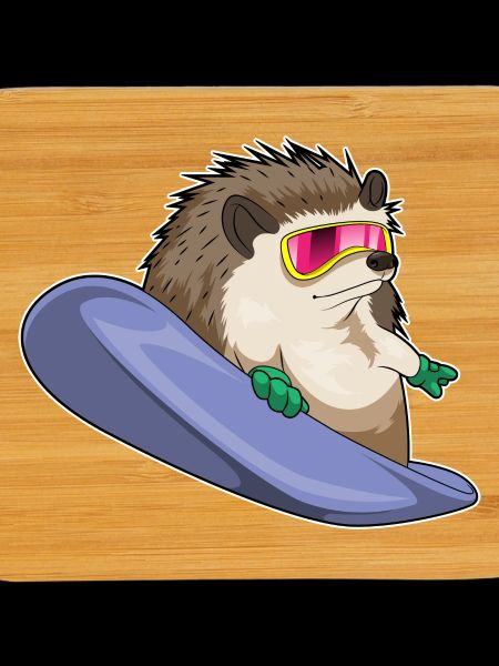 Hedgehog Snowboarder Snowboard