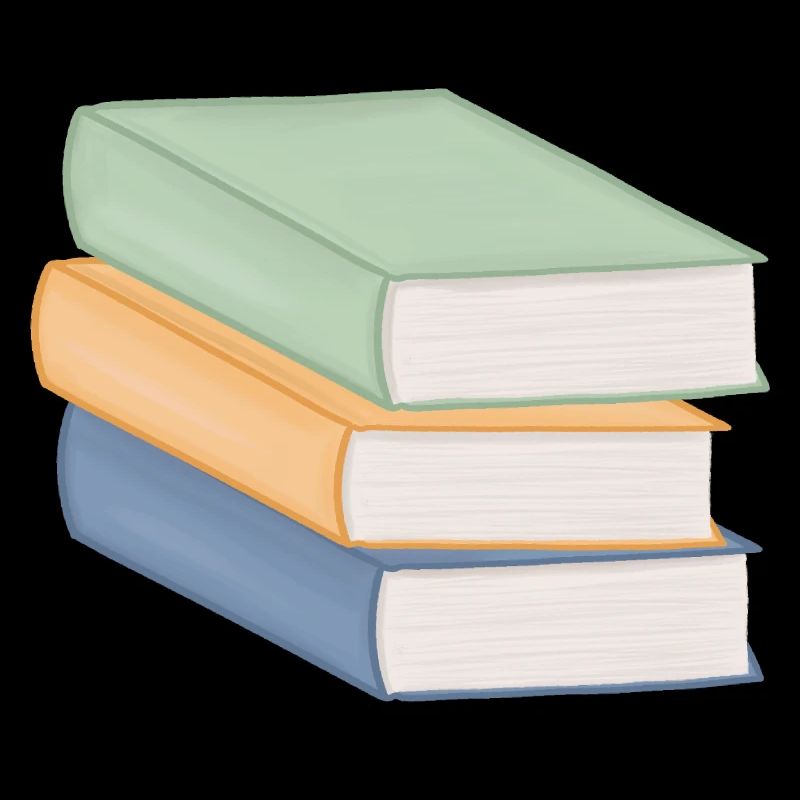 Pastel Colored Stack of Books