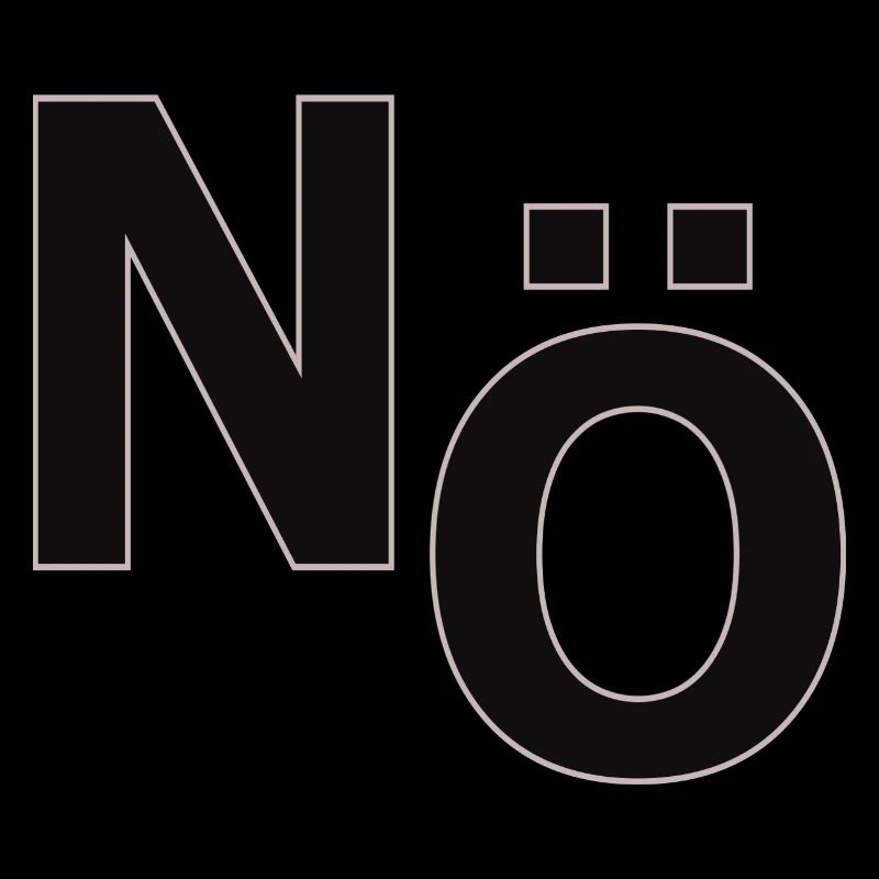 No – Minimal Typography Statement