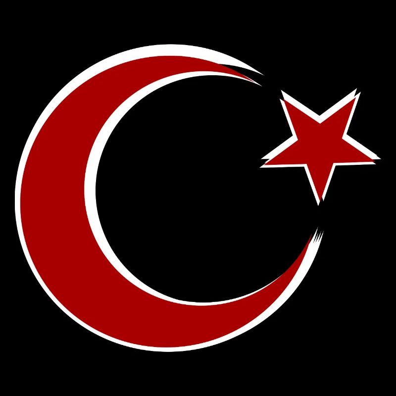 Motif de l’étoile de la Lune rouge Dinde