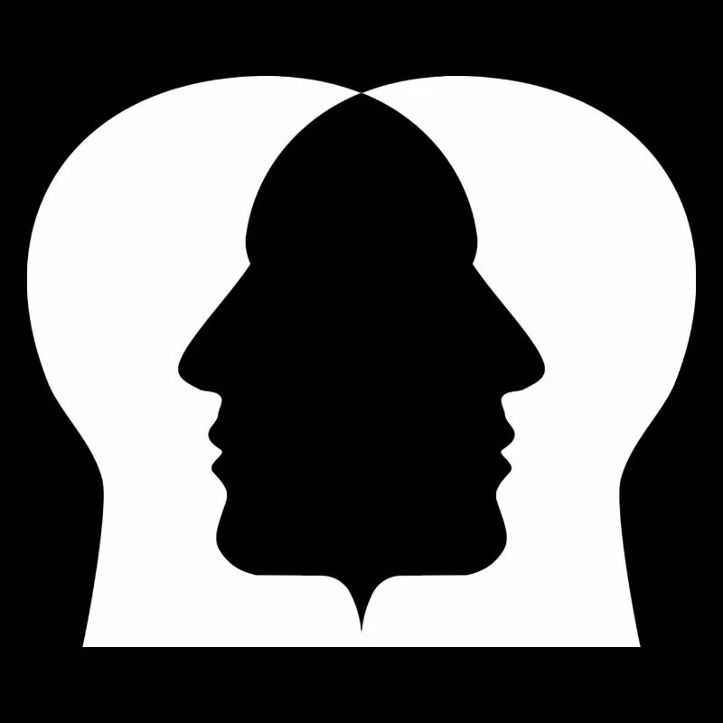 Silhouette double profil