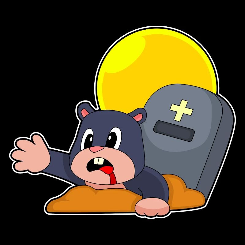 Pierre tombale d’Halloween de Mole