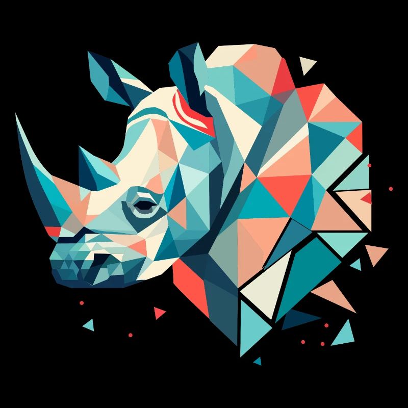 Abstract Rhinoceros – Geometric Strength