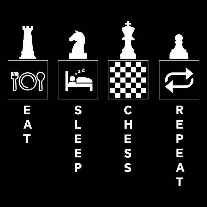 Drôle d’échecs citation manger dormir répéter