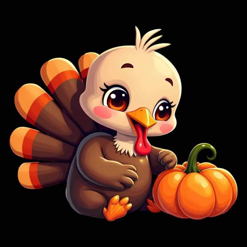 Bébé dinde de Thanksgiving