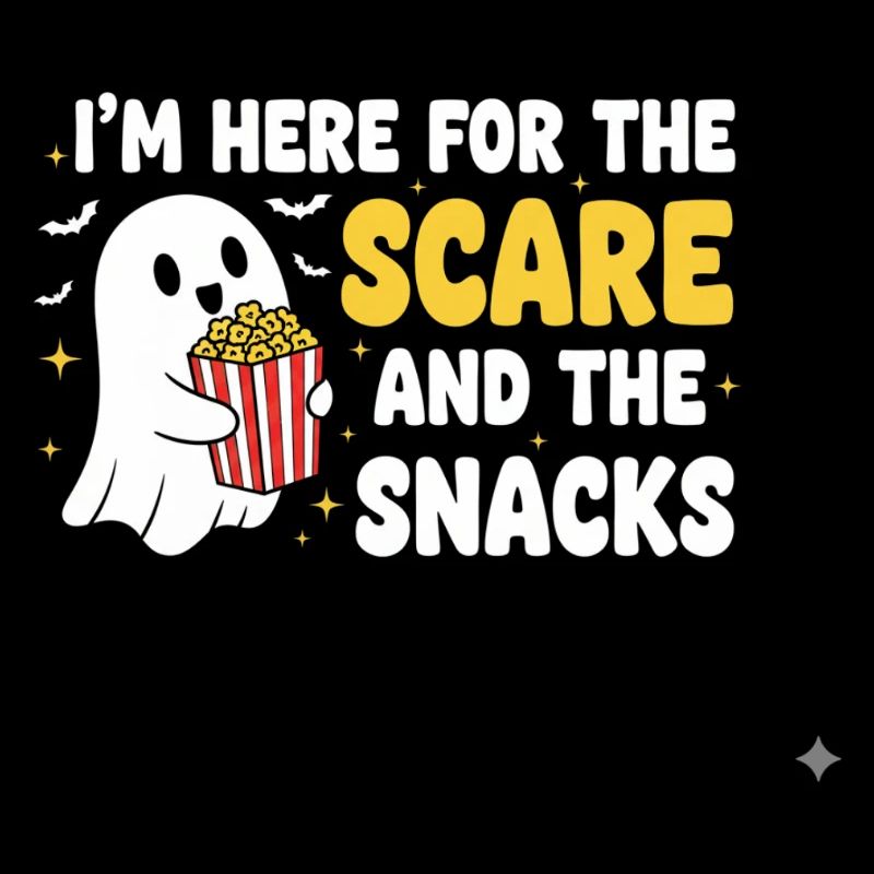 Halloween-Geist und Snacks