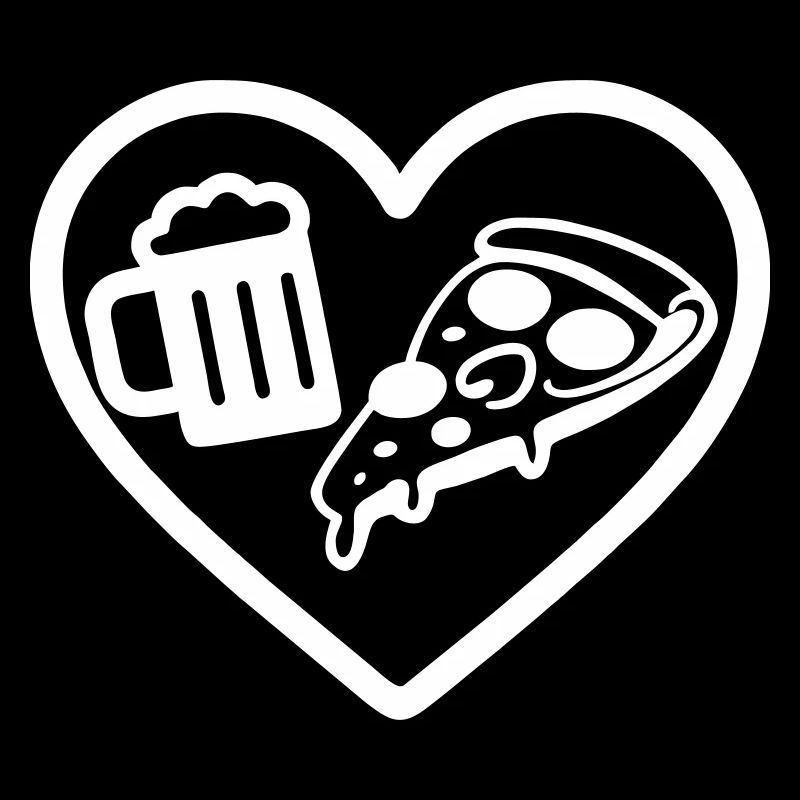 Heart Pizza Bier