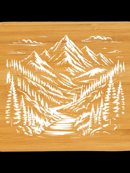 Mountain sketch landscape