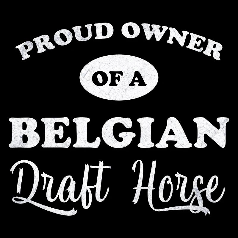 Fier propriétaire de cheval de trait belge