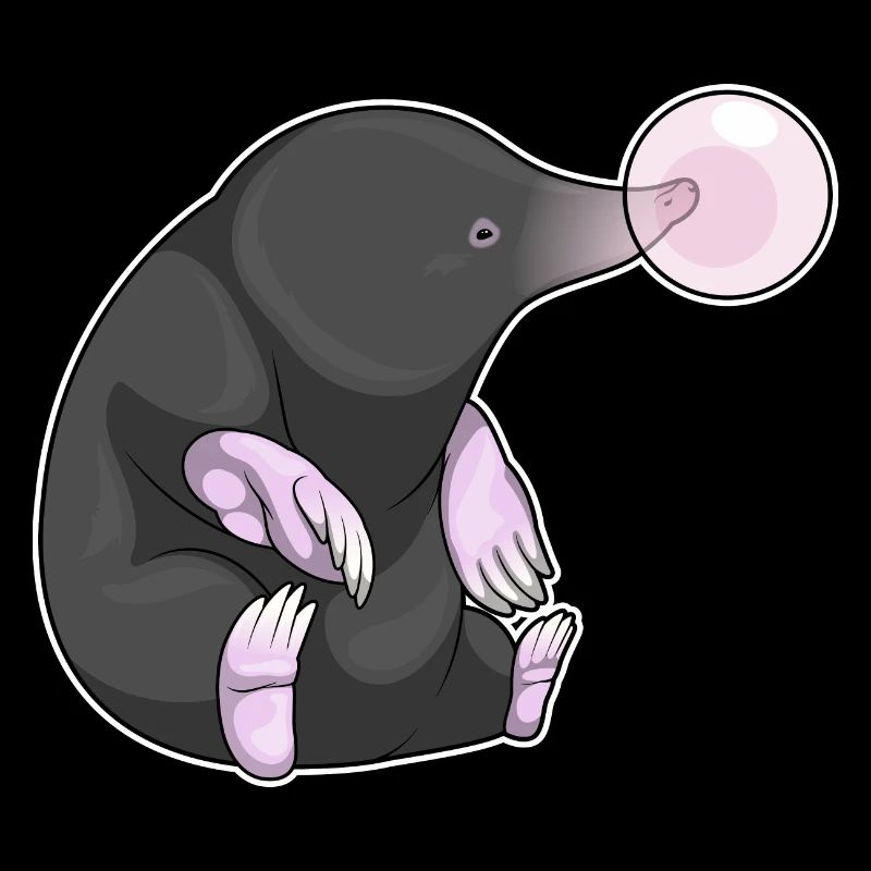 Mole chewing gum