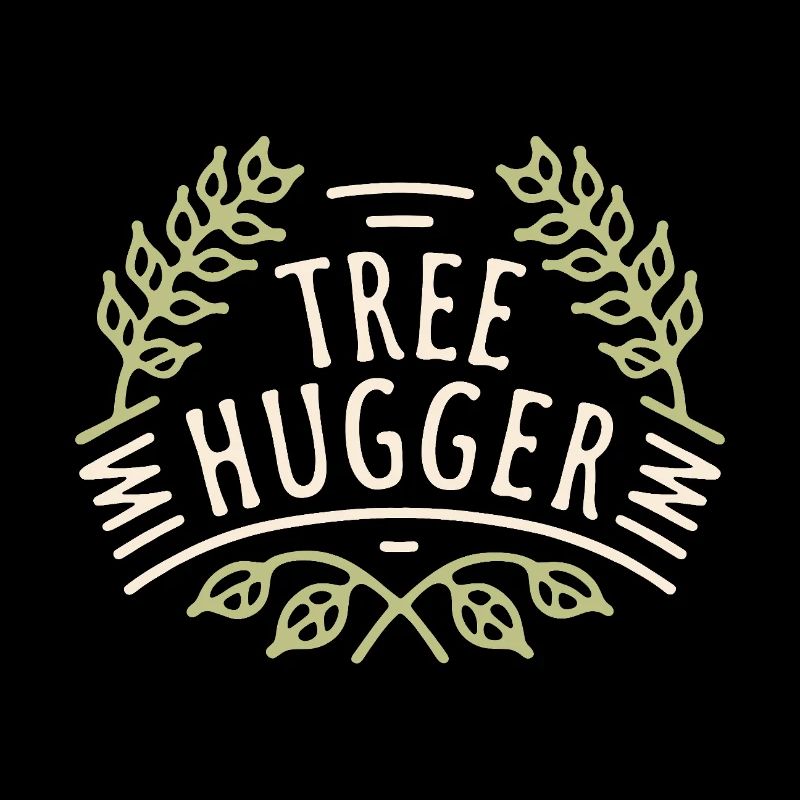 Tree hugger forest bathing nature lovers