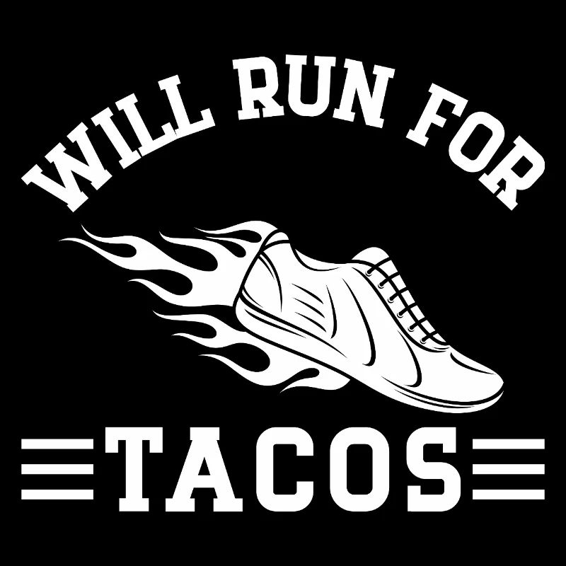 Marathon Runner Will Run For Tacos Running Gift