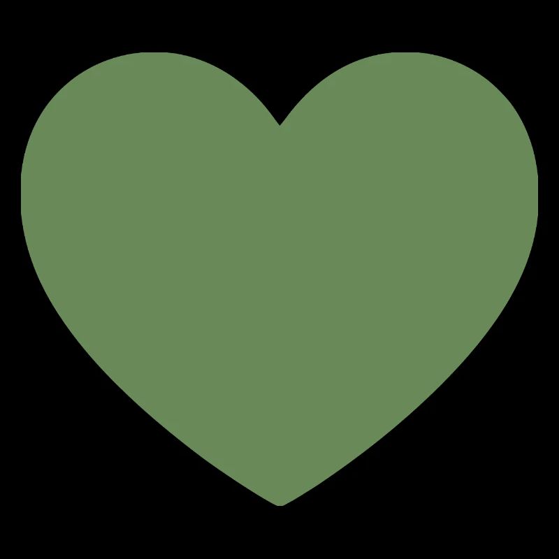 Cadeau de la Saint-Valentin vert cœur vert