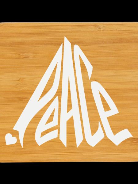 Peace Graffiti Heart Lettering