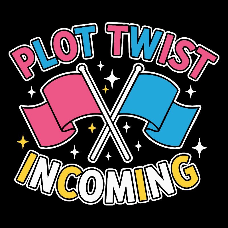 Geschlechter-Enthüllung Plot-Twist – Team Pink Team