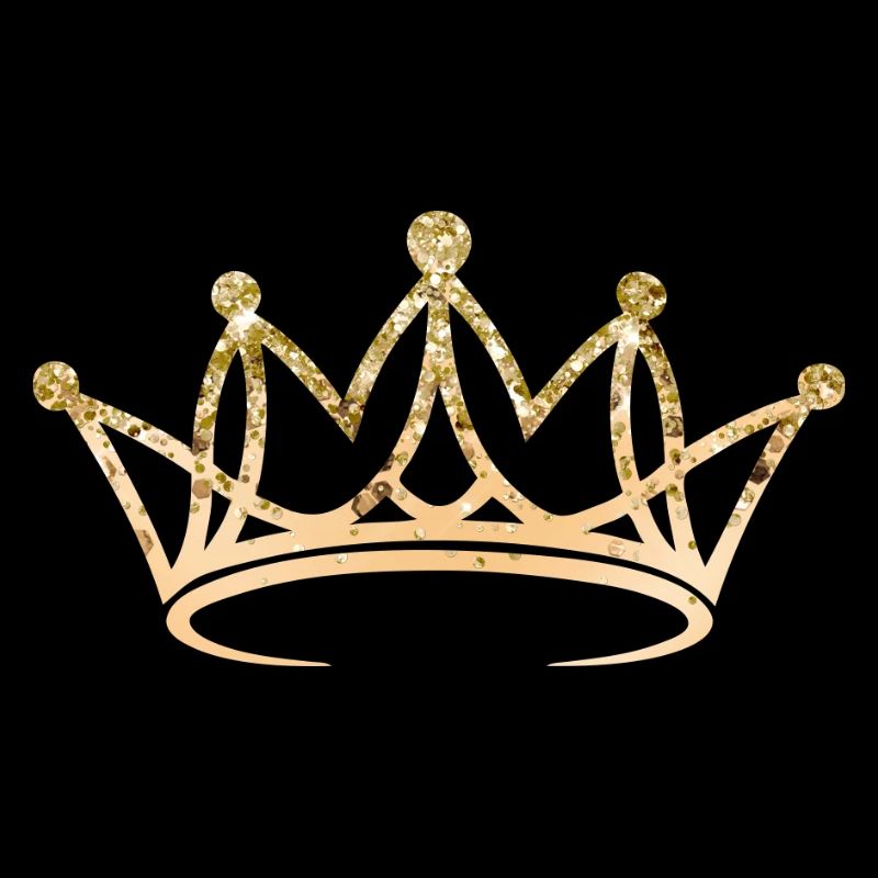 Couronne, élégante, dorée, personnalisable