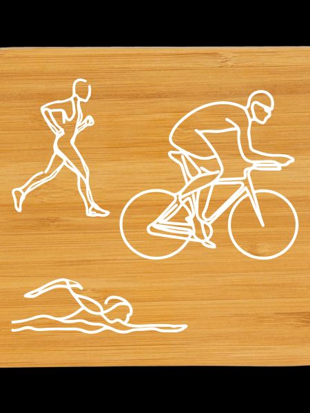 Dessin de triathlon