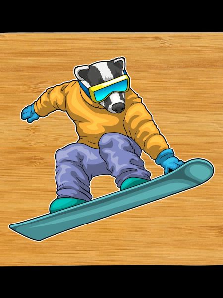 Badger Snowboarder Snowboard