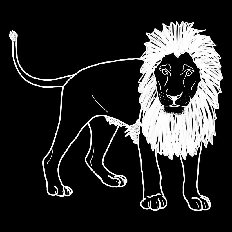 Löwe lineart