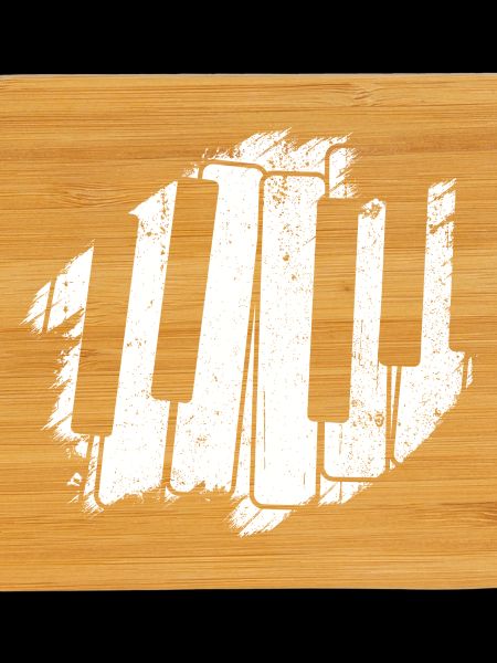 Monochrome Piano Keys Brush